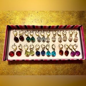 Twelve pairs of earrings!